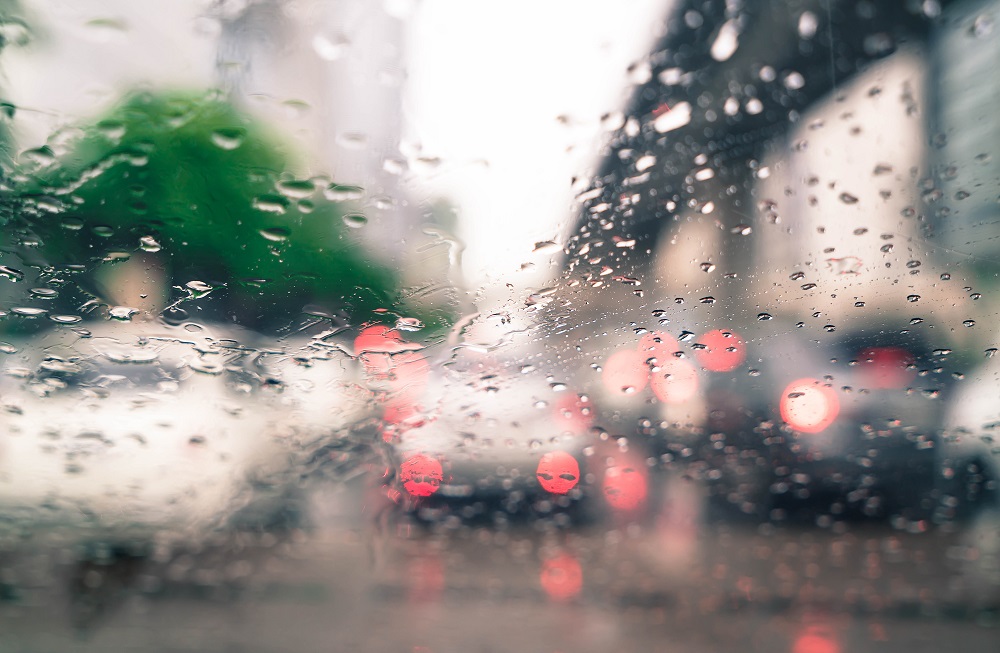 Rain Drops Car Glass