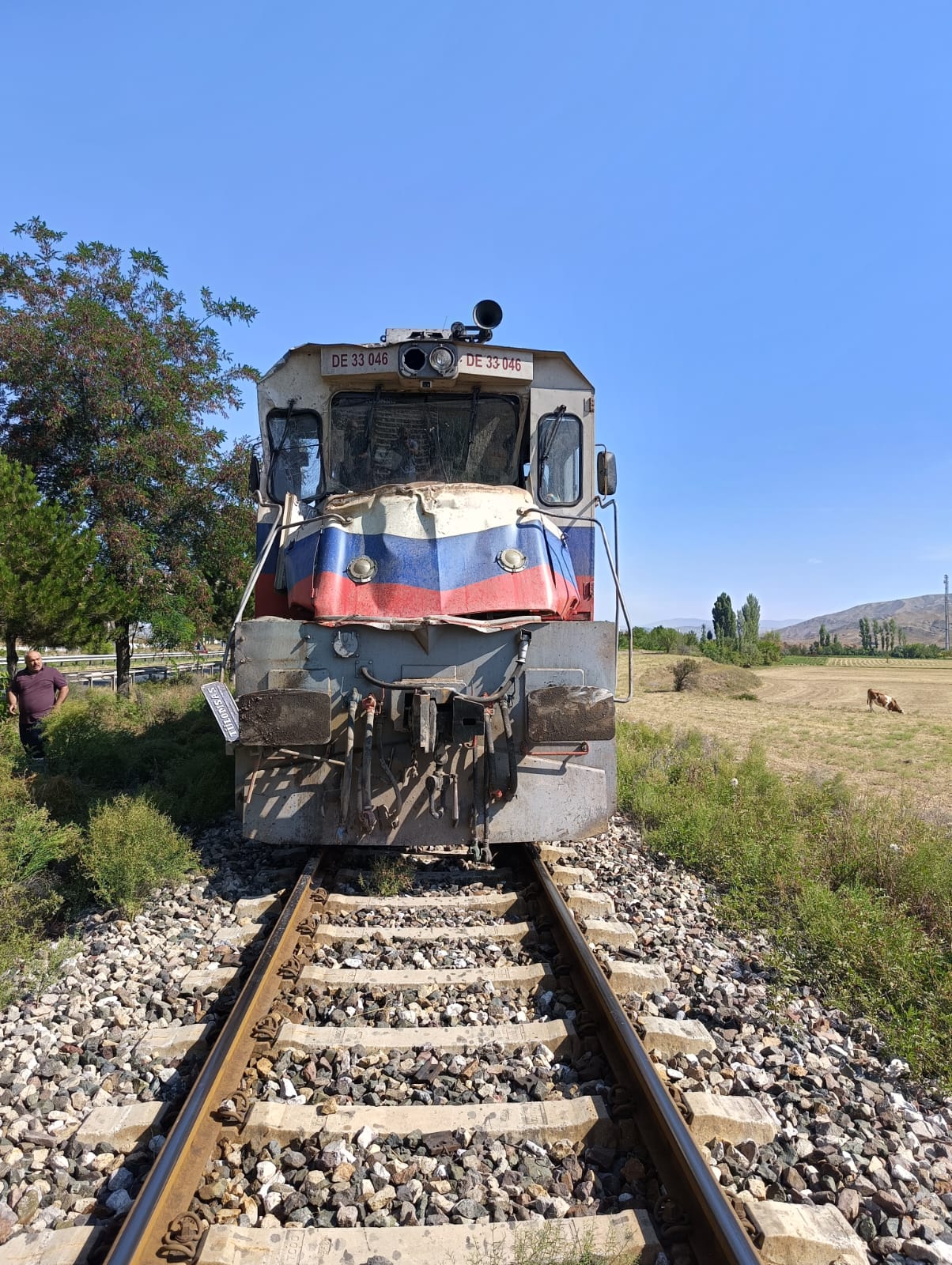 Çankırı'da Yük Treni