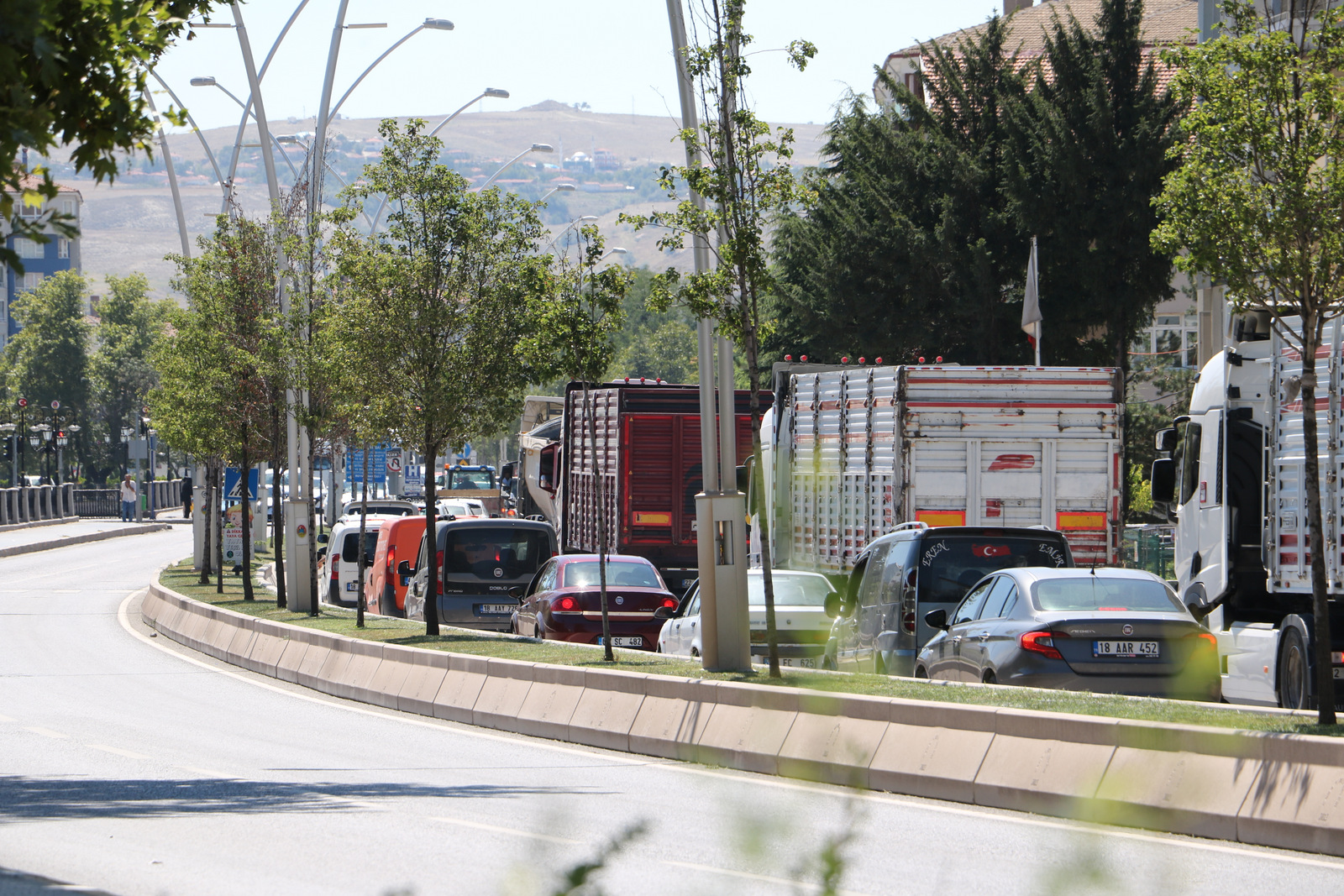 Çankırı'da Araç Ve Trafik