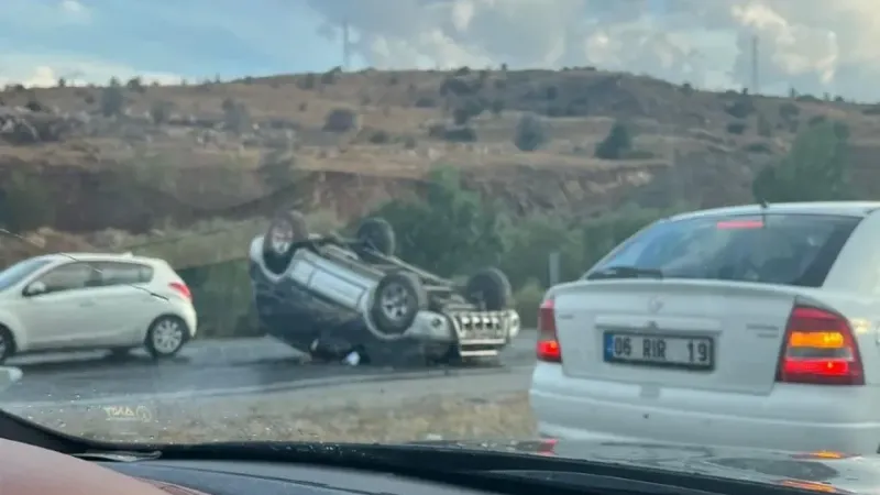 Ankara Çankırı Yolunda Zincirleme Kaza1