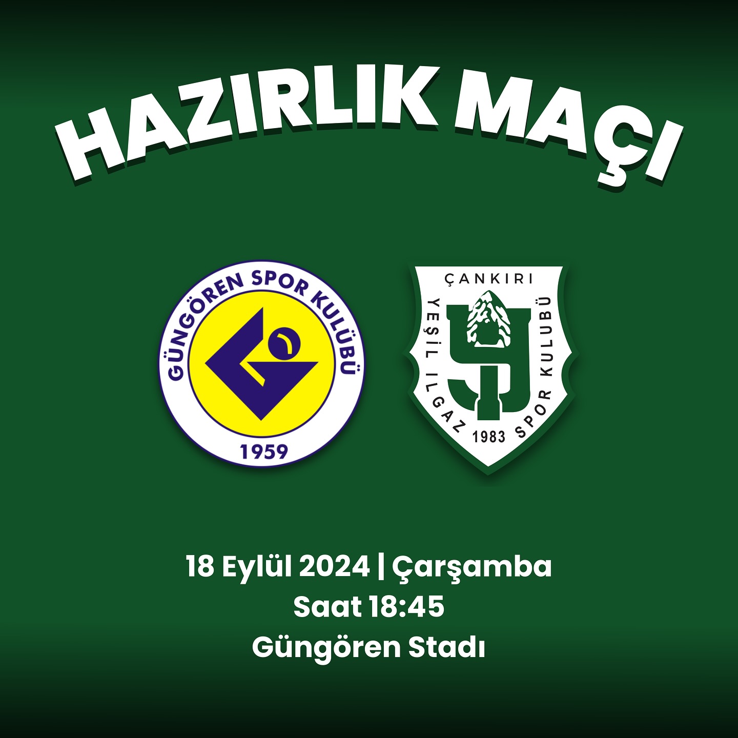 Yeşil Ilgaz Spor, Güngörenspor Ile Hazırlık Maçında Karşılaşacak1