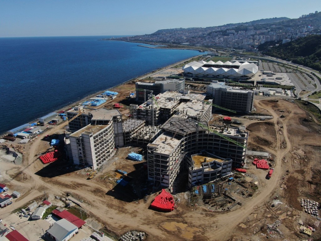 Trabzon Şehir Hastanesi'nde İnşaat Yüzde 50 Tamamlandı 2025’Te Açılacak! (1)