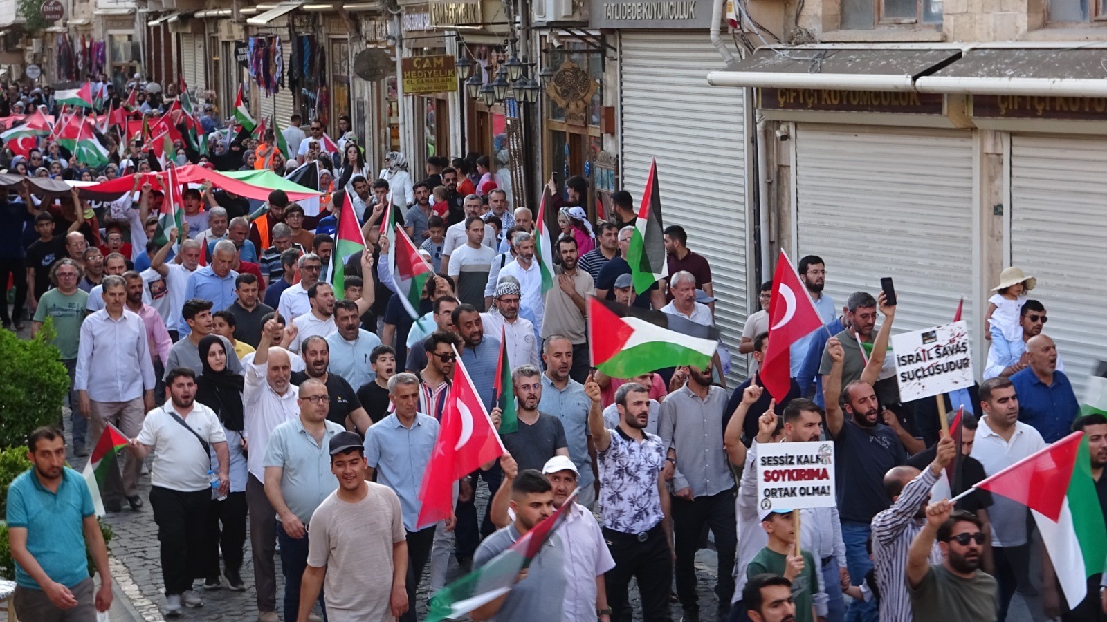 Bakan Işıkhan Mardin’de Gazze İçin Sokakta Zulme Sessiz Kalmıyoruz (1)