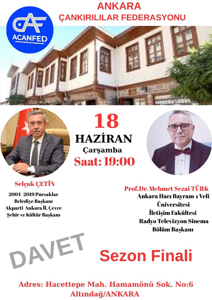 Çankırılılar Kabakçı Konağı’nda Buluşuyor