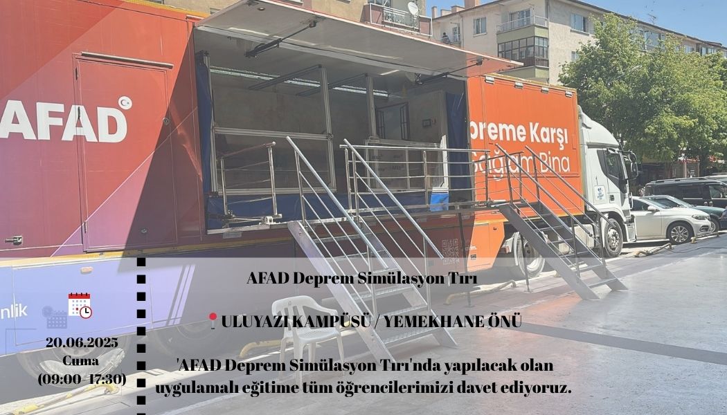 Depreme Hazırlıkta Bir Adım Daha Afad Tırı Uluyazı’da
