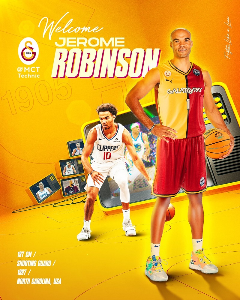 Galatasaray, Jerome Robinson Ile 1+1 Yıllık Sözleşme İmzaladı