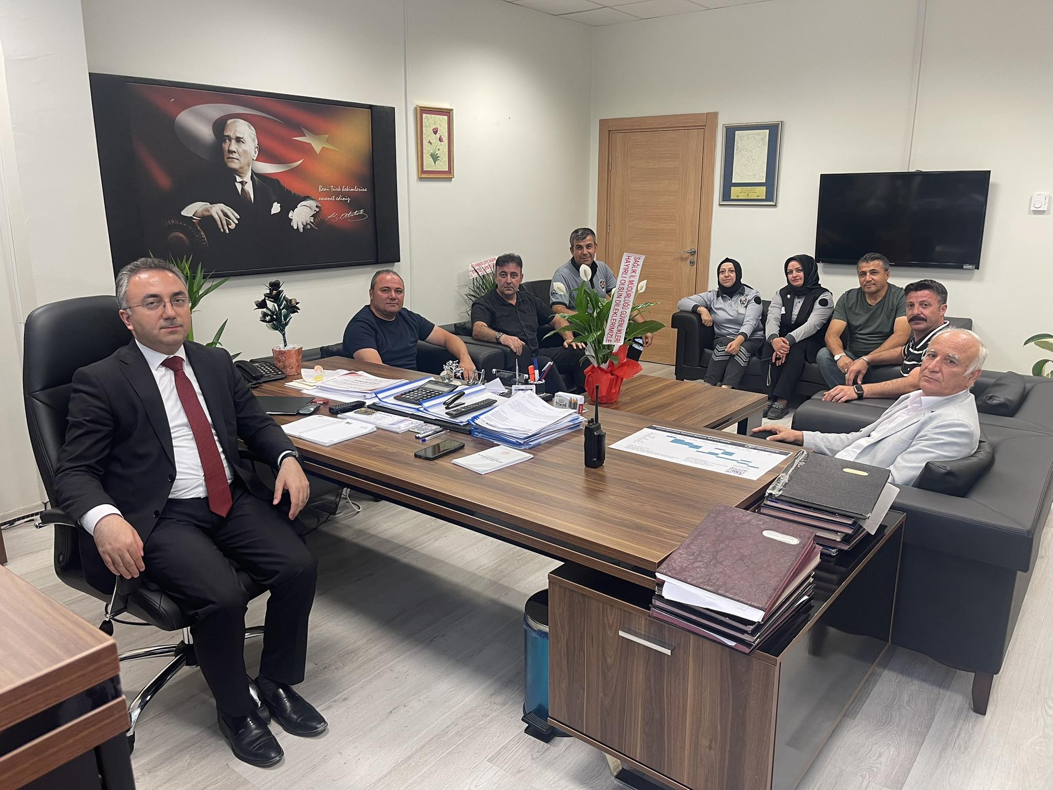 İl Sağlık Müdürü, Güvenlik Personelinin Taleplerini Dinledi