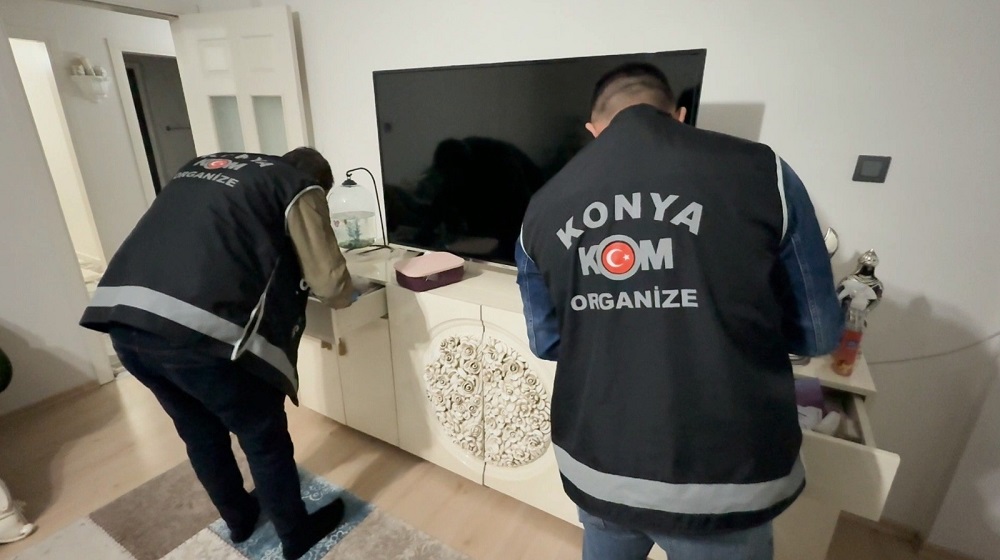 Konya’da Suç Örgütüne Darbe 9 Kişi Tutuklandı (1)