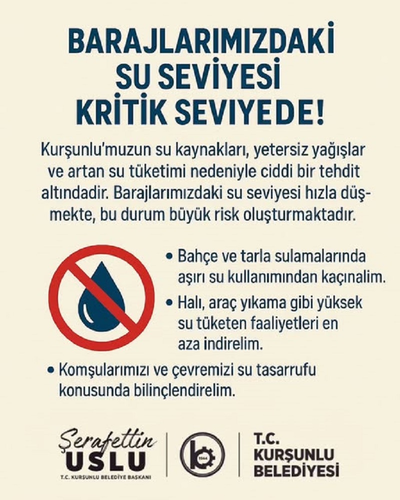 Kurşunlu’da Su Krizi Barajlar Alarm Veriyor!