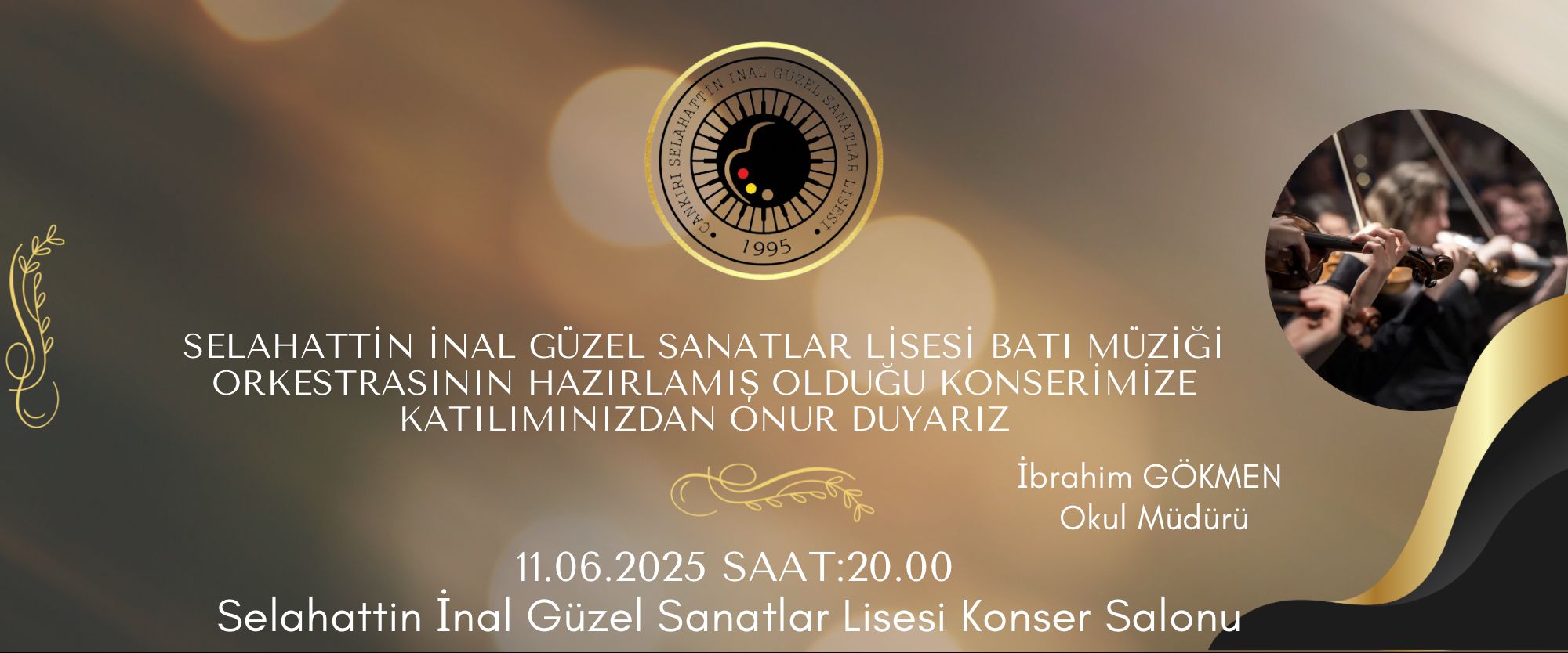 Selahattin İnal Lisesi’nden Bu Akşam Unutulmaz Batı Müziği Konseri!