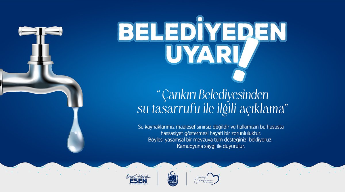 Su Kıtlığına Karşı Çankırı Belediyesinden Duyarlılık Çağrısı (2)