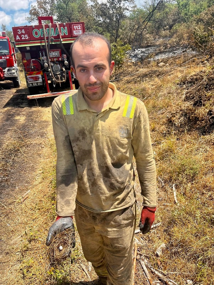 Taraklı’da Orman Yangını Ekiplerinden Doğa Dostu Müdahale (2)