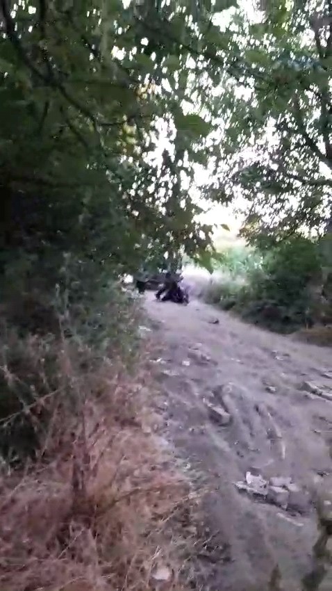Bursa’da Vicdanları Sızlatan Görüntü Büyükbaş Hayvanı Sürükleyip Sopayla Dövdü! (3)