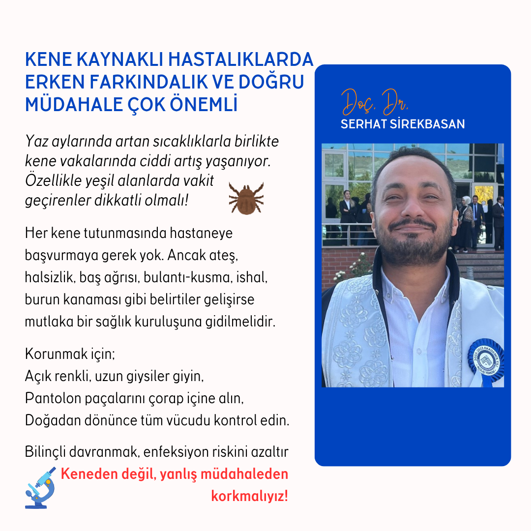 Doç. Dr. Serhat Sirekbasan Kene Isırmalarında En Büyük Risk Yanlış Müdahale (1)