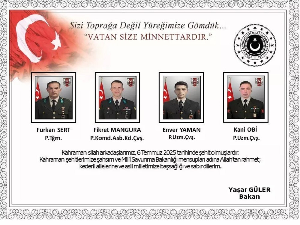 Pençe Kilit Bölgesinde Şehit Sayısı 12’Ye Yükseldi (2)