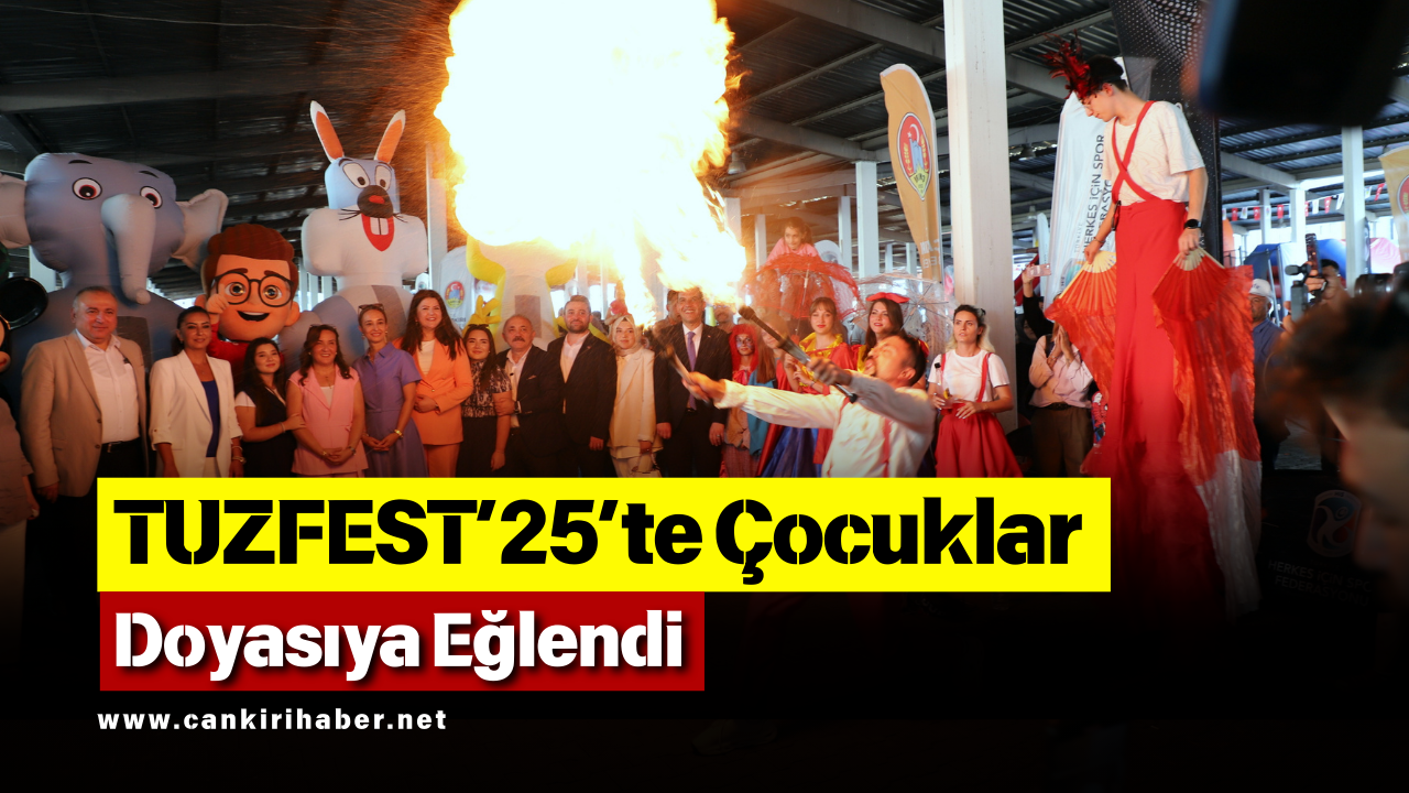 Tuzfest’25’Te Çocuklar Doyasıya Eğlendi
