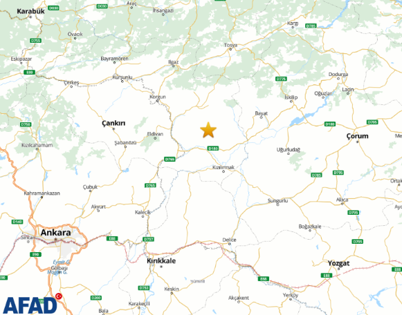 Deprem Afad Çankiri