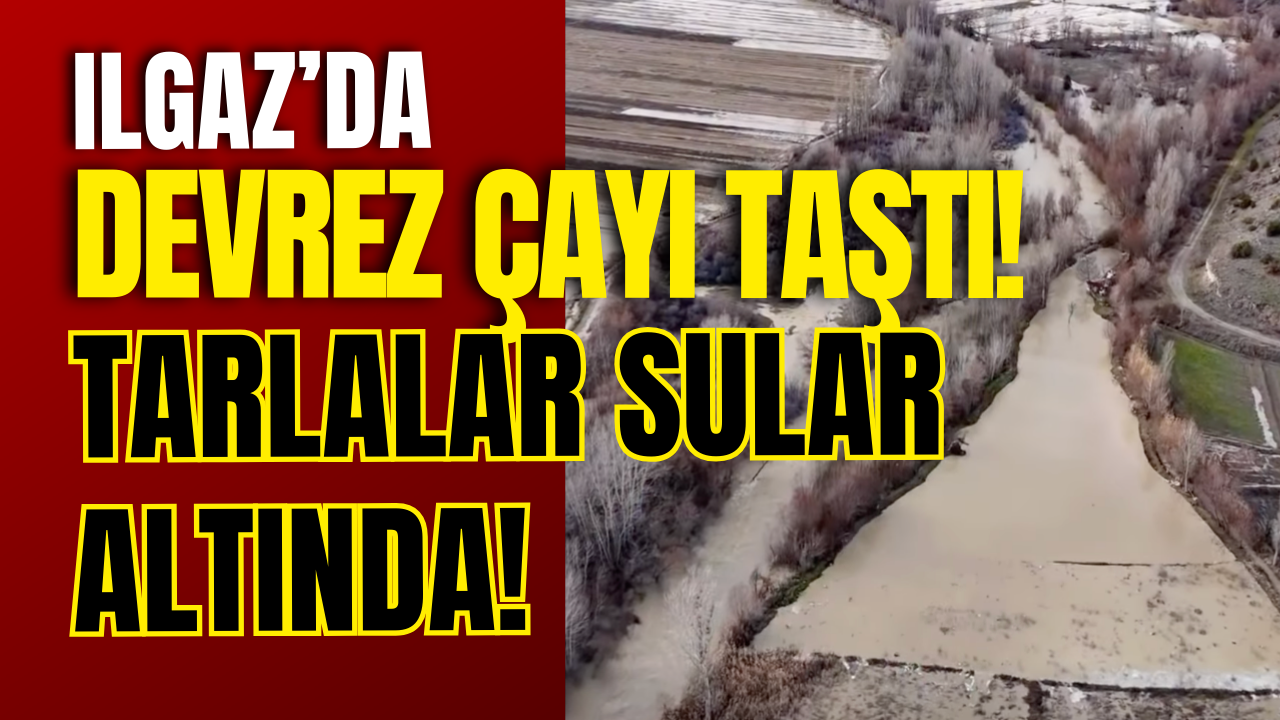 Ilgaz’da Devrez Çayı Taştı! Tarlalar Sular Altında!2
