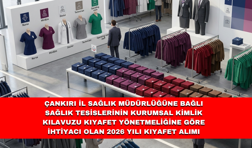 ÇANKIRI İL SAĞLIK MÜDÜRLÜĞÜNE BAĞLI SAĞLIK TESİSLERİNİN KURUMSAL KİMLİK KILAVUZU KIYAFET YÖNETMELİĞİNE GÖRE İHTİYACI
