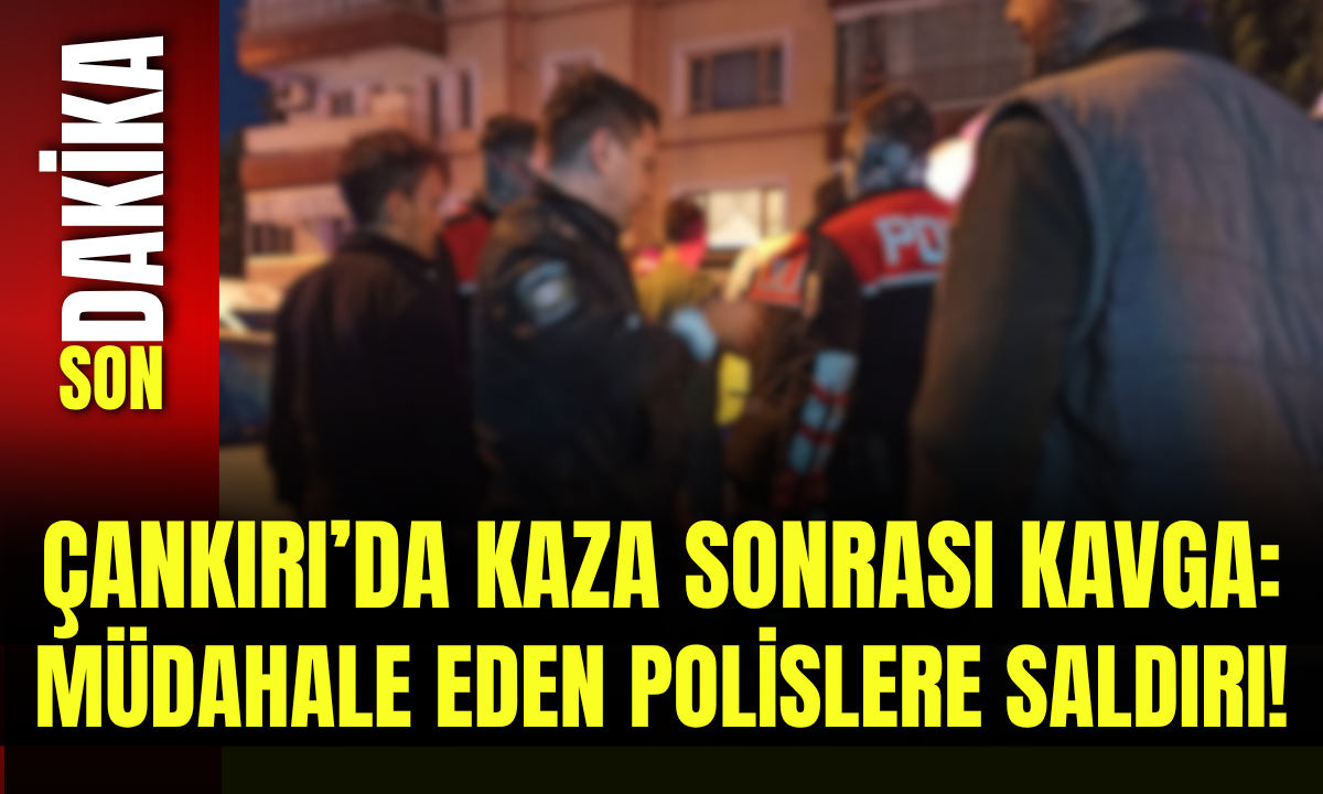 Çankırı’da Kaza Sonrası Kavga Müdahale Eden Polislere Saldırı!