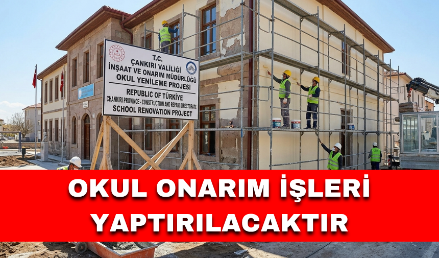 OKUL ONARIM İŞLERİ YAPTIRILACAKTIR
