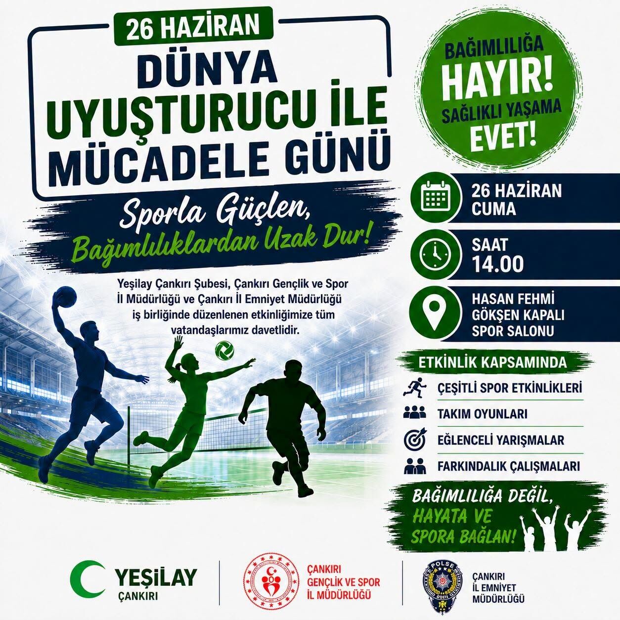 Çankırı’da Bağımlılığa Karşı Spor Buluşması!-1