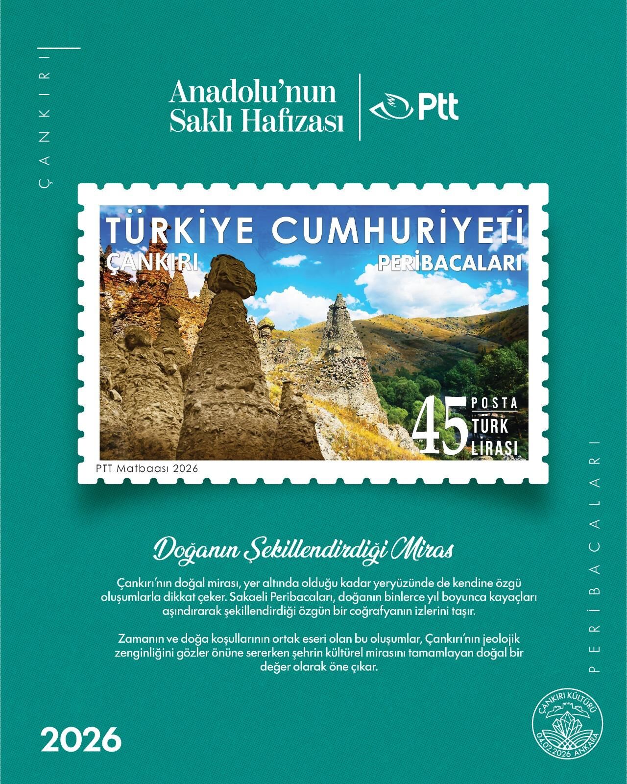 Çankırı’nın Değerleri Pullarda Yerini Aldı! (6)