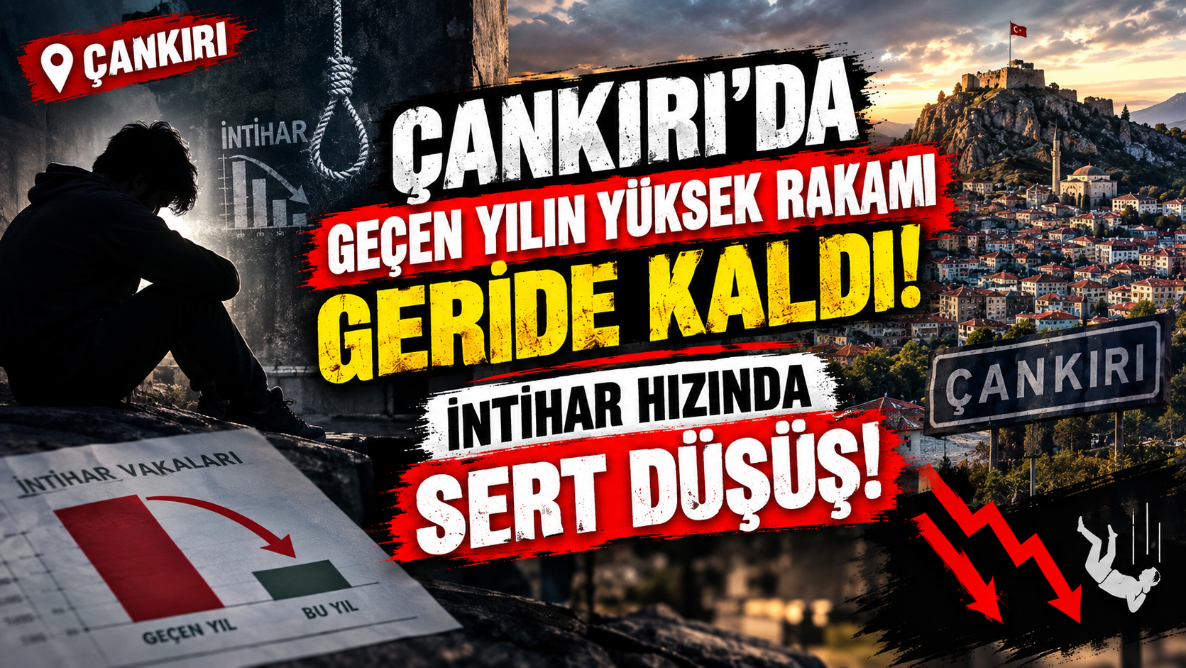 Çankırı’da Geçen Yılın Yüksek Rakamı Geride Kaldı! İntihar Hızında Sert Düşüş!