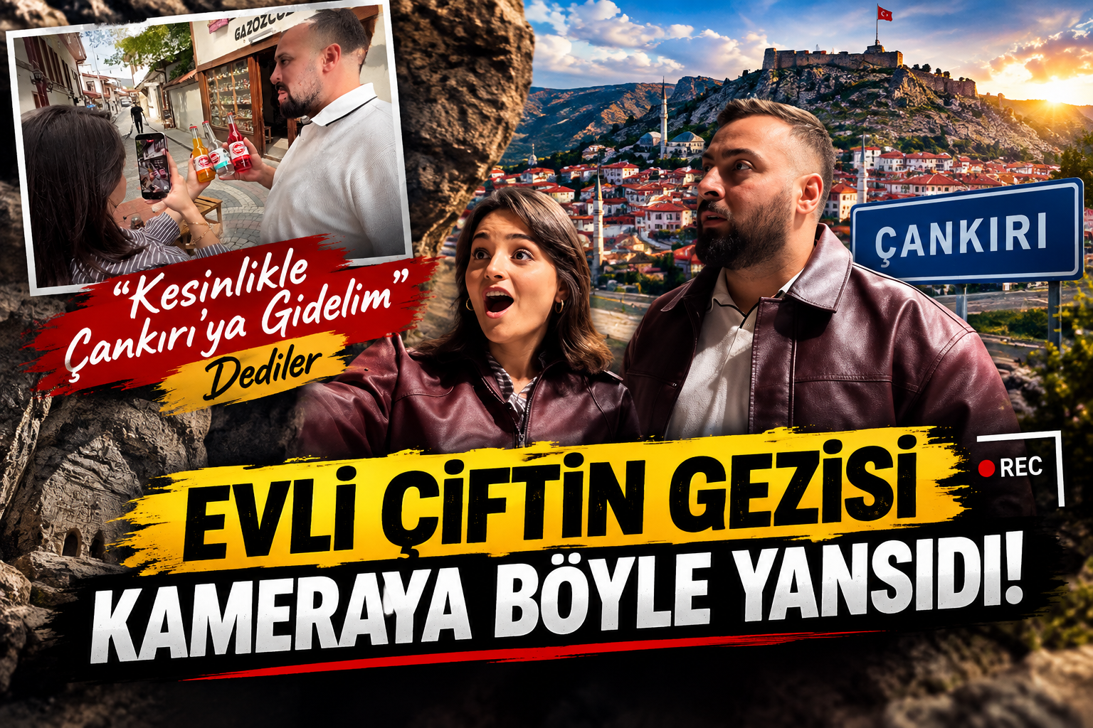 “Kesinlikle Çankırı’ya Gidelim” Dediler, Evli Çiftin Gezisi Kameraya Böyle Yansıdı!