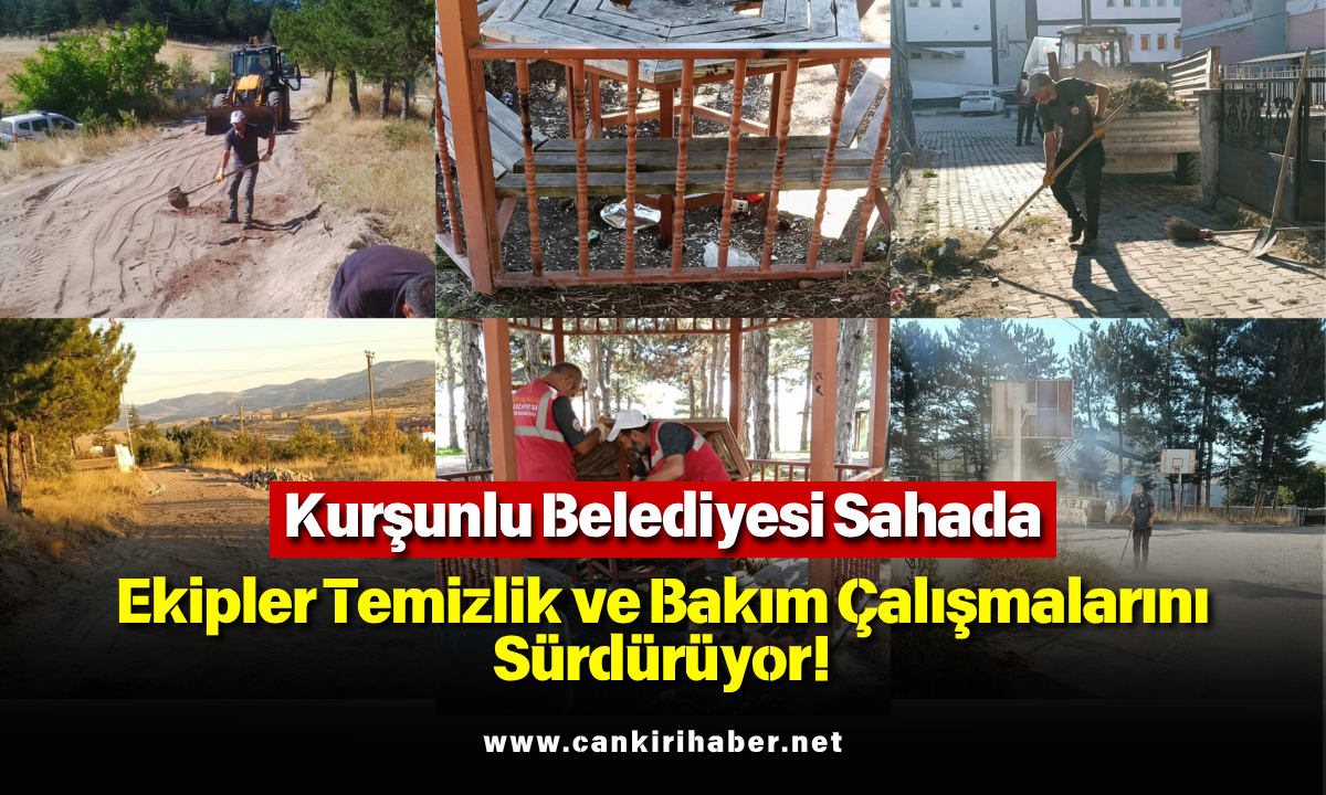Kurşunlu Belediyesi Sahada Ekipler Temizlik Ve Bakım Çalışmalarını Sürdürüyor!-1