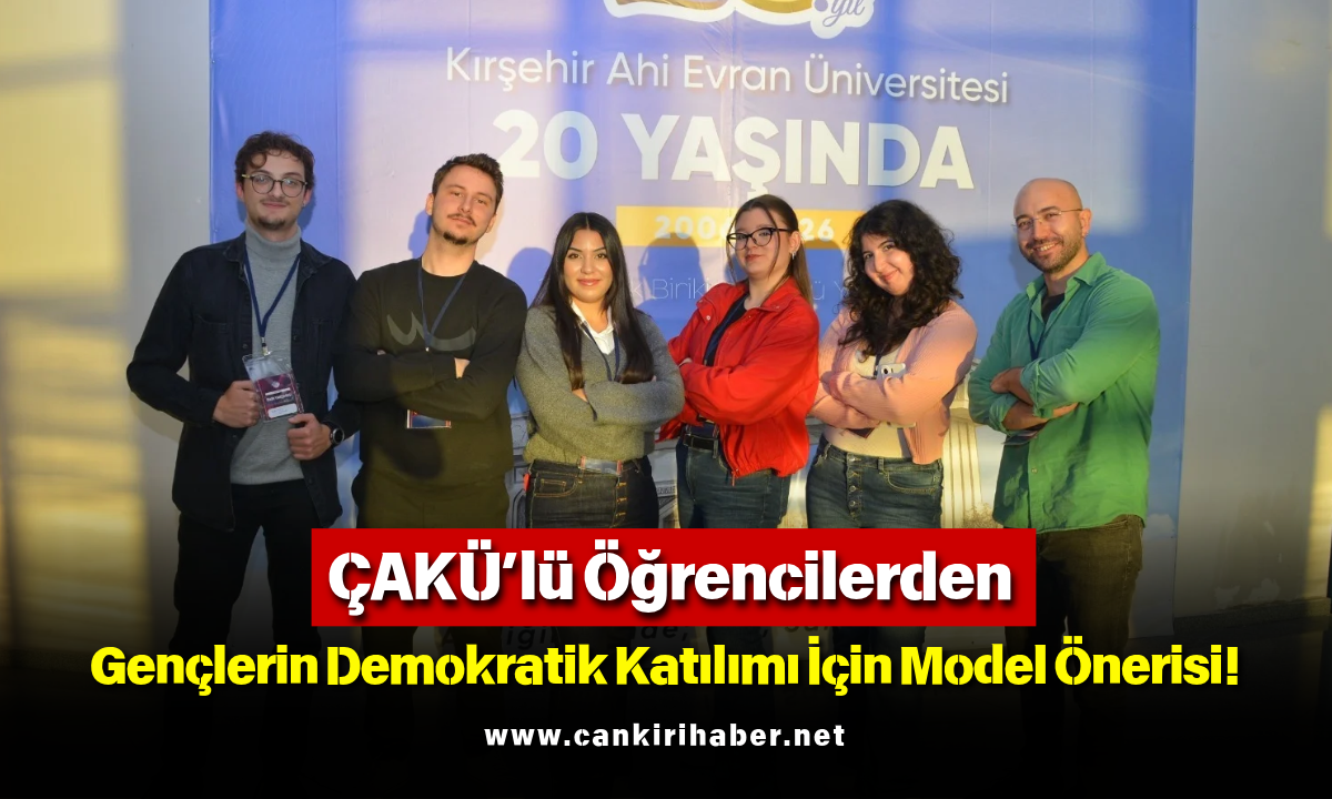Çakü’lü Öğrencilerden Gençlerin Demokratik Katılımı İçin Model Önerisi!