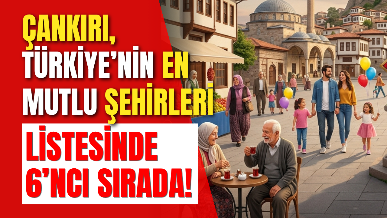 Çankırı, Türkiye’nin En Mutlu Şehirleri Listesinde 6’Ncı Sırada!