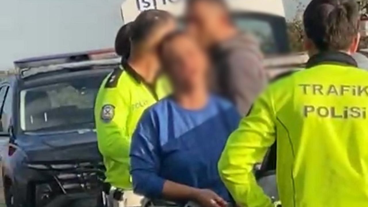 Alkol Şişesi Atan Araç Polis Takibinden Kaçamadı