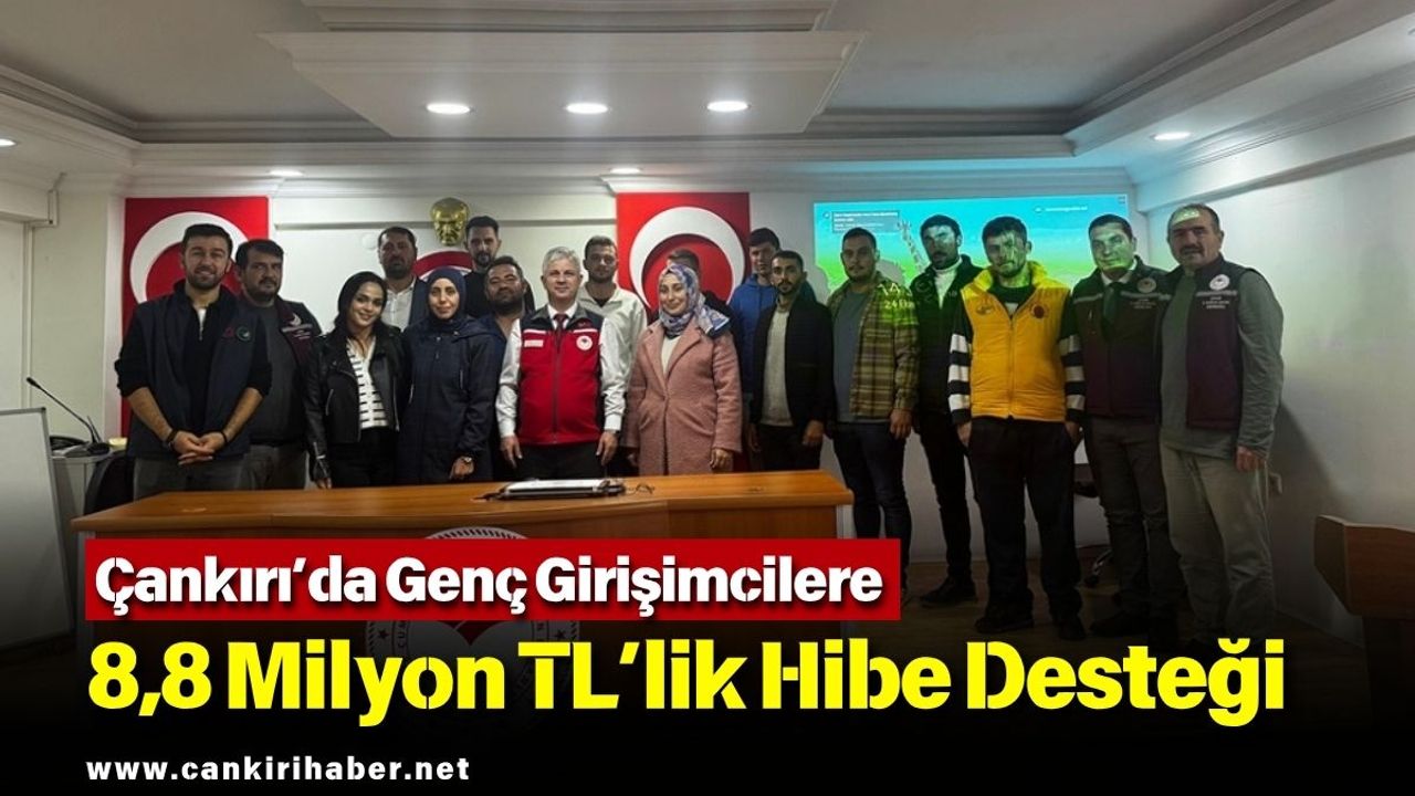 Çankırı’da Genç Girişimcilere 8,8 Milyon TL’lik Hibe Desteği