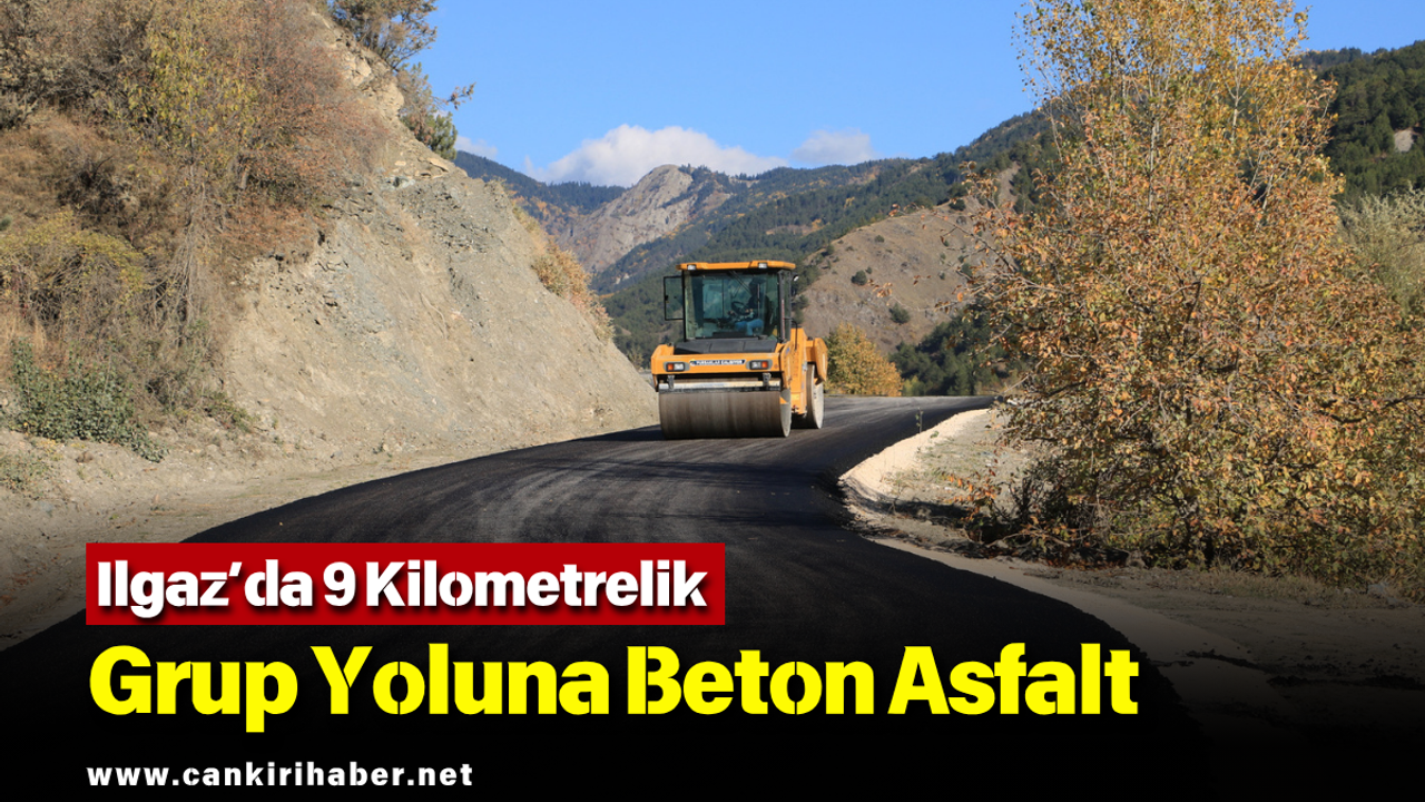 Ilgaz’da 9 Kilometrelik Grup Yoluna Beton Asfalt