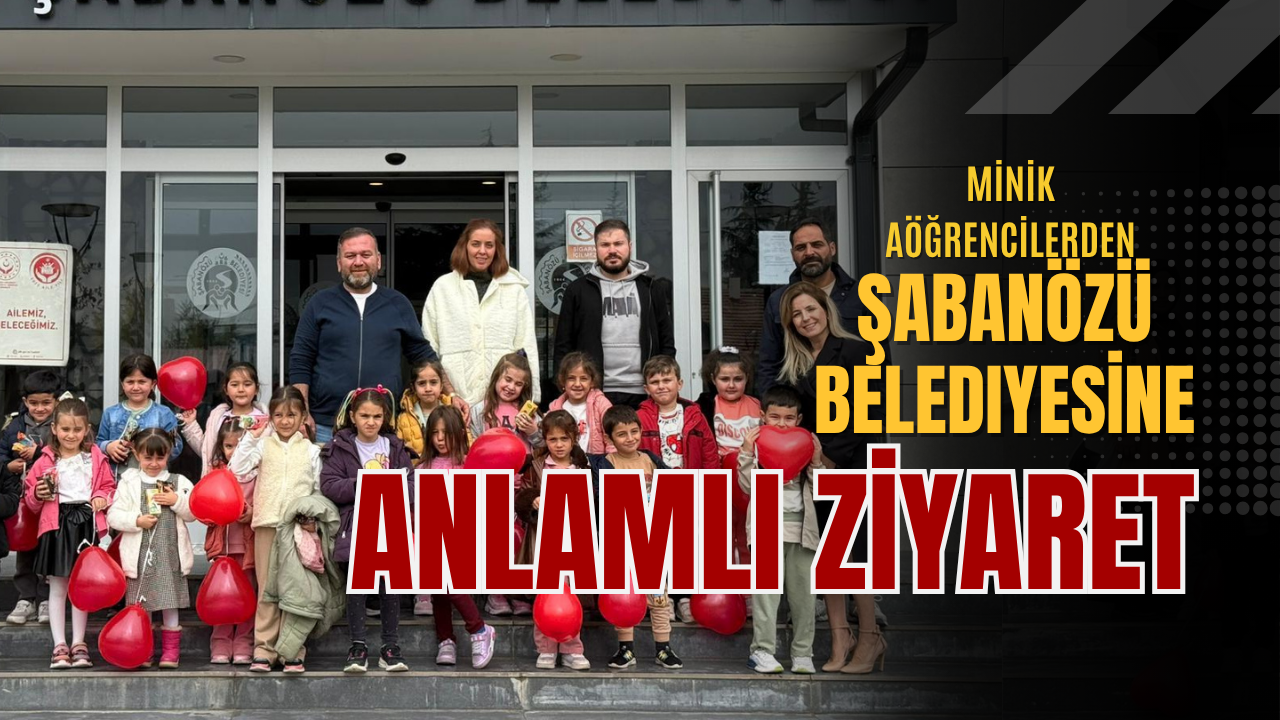 Minik Öğrencilerden Şabanözü Belediyesine Anlamlı Ziyaret