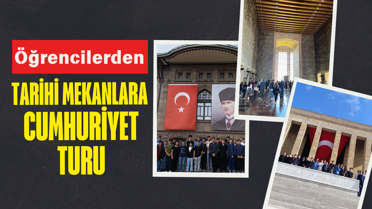Öğrencilerden Tarihi Mekanlara Cumhuriyet Turu