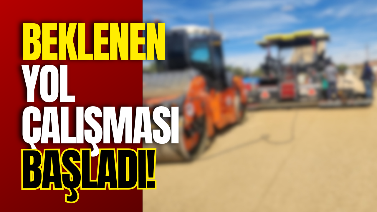 Boyabatta yol çalışması