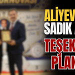 Aliyev’den Sadık Ak’a Teşekkür Plaketi!