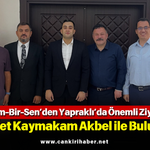 Eğitim-Bir-Sen’den Yapraklı’da Önemli Ziyaret! Heyet Kaymakam Akbel ile Buluştu