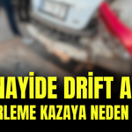 Sanayide Drift Attı, Zincirleme Kazaya Neden Oldu!