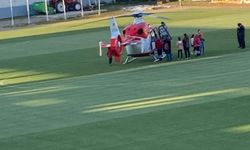 Helikopter ambulans genç hasta için havalandı