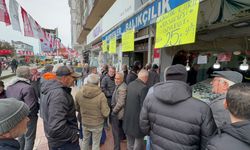 İstavriti almak için tezgah önünde kuyruğa girdiler