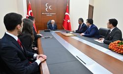 MHP Genel Başkanı Bahçeli'ye TÜRKSOY'dan anlamlı ziyaret