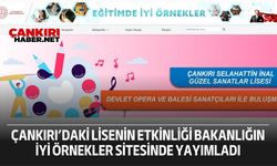 Çankırı’daki lisenin etkinliği Bakanlığın İyi Örnekler Sitesinde yayımladı