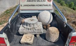 Amasya’da Jandarma tarafından 5 tarihi eser ele geçirildi