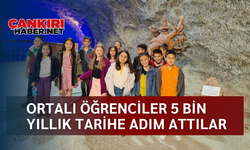 Ortalı öğrenciler 5 bin yıllık tarihe adım attılar