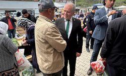 Kurşunlu Belediye Başkanı Uslu pazar esnafını ziyaret etti