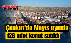 Çankırı'da Mayıs ayında 128 adet konut satıldı