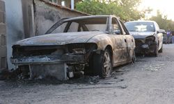 Konya'da Otomobilleri kundaklayan kadın ve yeğeni yakalandı